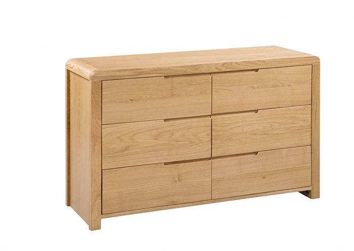 Curve 6 Drawer Wide Chest Curve 6 Drawer Wide Chest